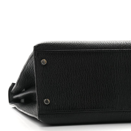 Hermes Chevre De Coromandel Kelly Sellier 32 Black 8 of 9
