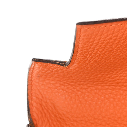 Hermes Togo Tri-Color Kelly Retourne 35 Vermillion Orange Ebene 12 of 16