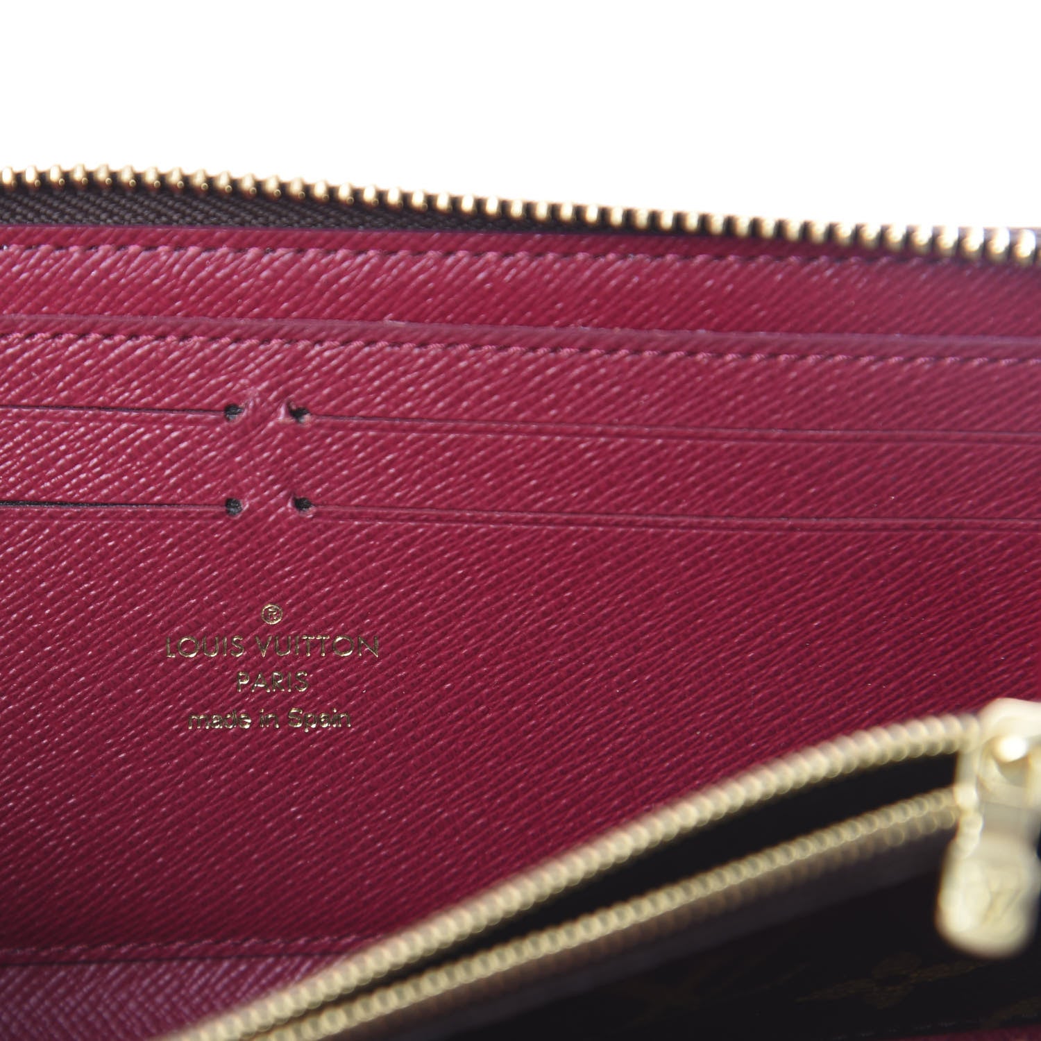 Louis Vuitton Monogram Clemence Wallet Fuchsia 5 of 5
