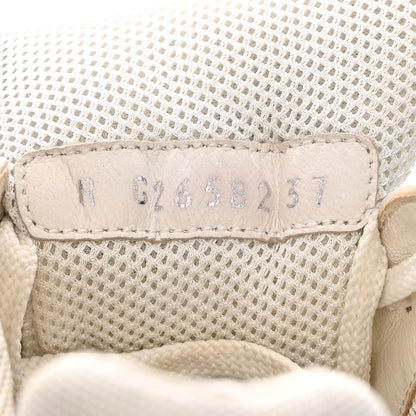 Chanel Suede Calfskin CC Sneakers 37 White Pink Green 6 of 15