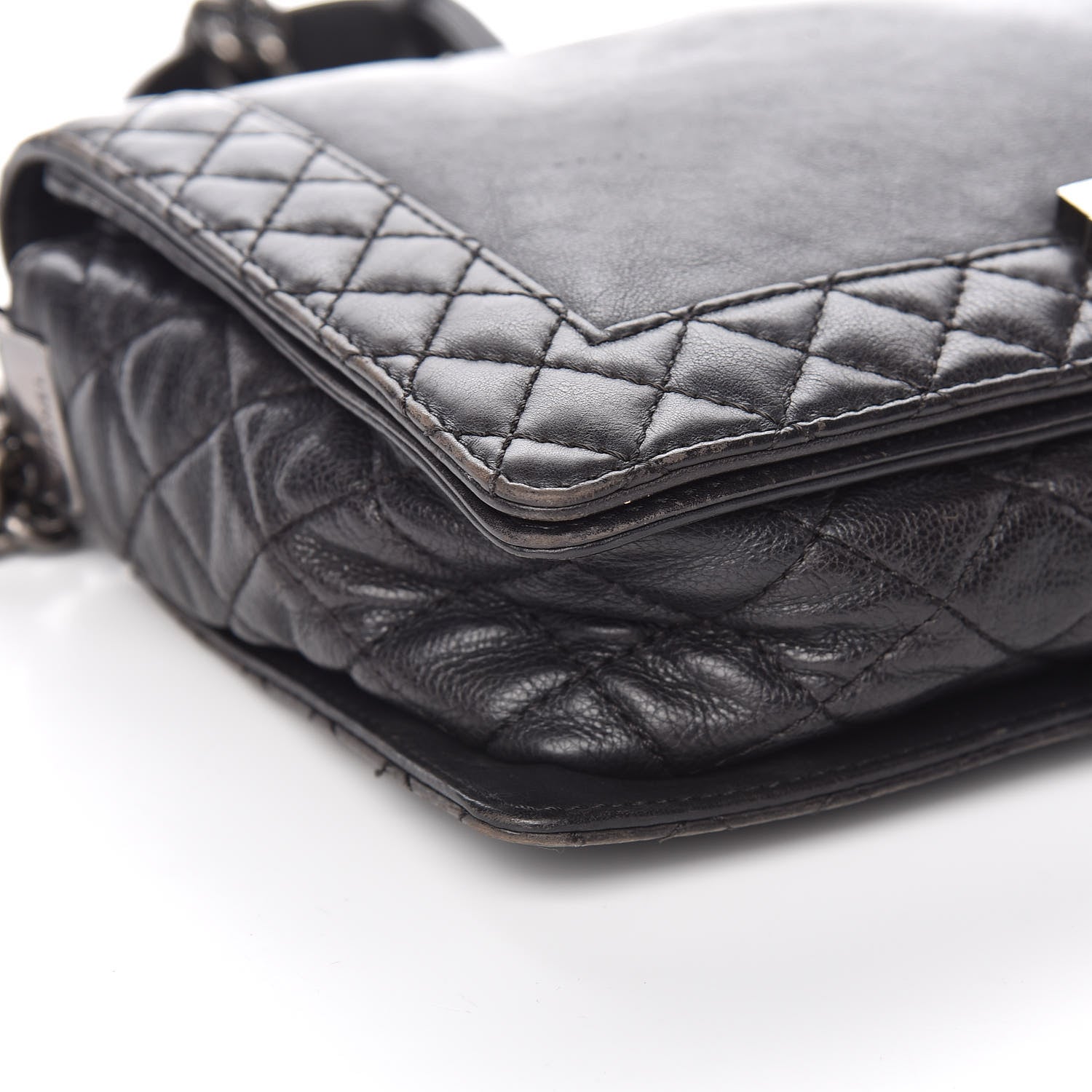 Chanel Calfskin New Medium Boy Reverso Flap Black 11 of 19