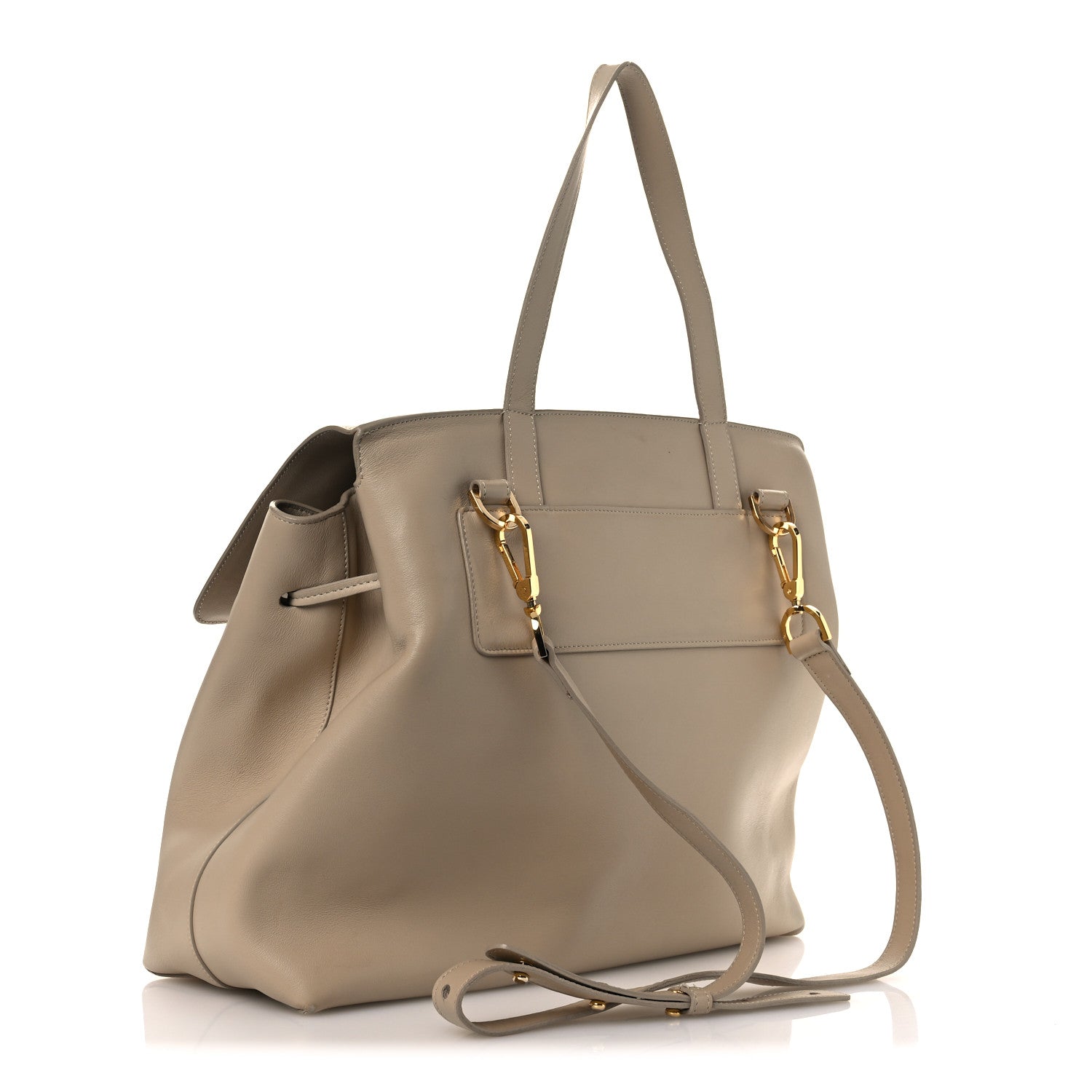 Mansur Gavriel Calfskin Soft Large Lady Bag Macchiato 3 of 12