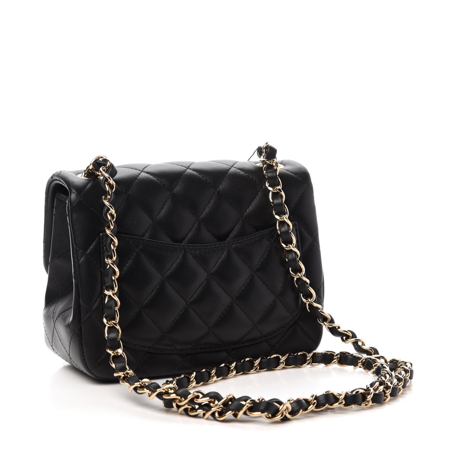 Chanel Lambskin Quilted Mini Square Flap Black 3 of 11