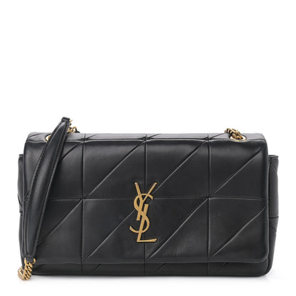 Saint Laurent Lambskin Patchwork Monogram Medium Jamie Black 1 of 13