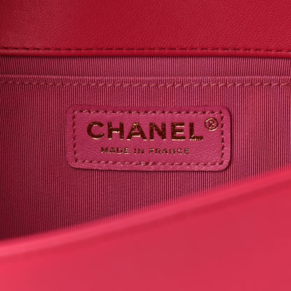 Chanel Lambskin Quilted Medium Boy Flap Fuchsia 6 of 10