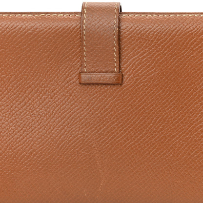 Hermes Epsom Bearn Gusset Wallet Gold 7 of 8
