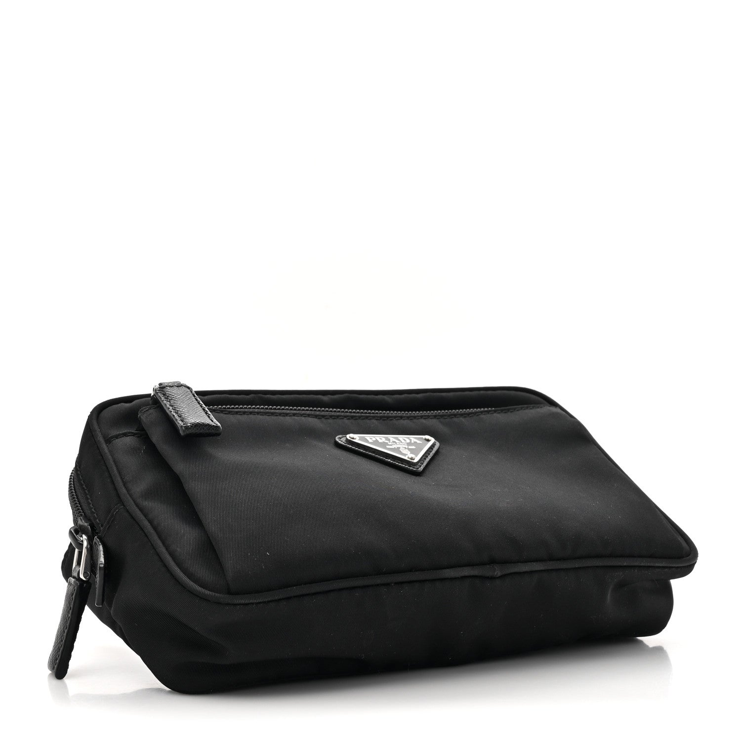 Prada Tessuto Nylon Saffiano Belt Bag Black 4 of 12