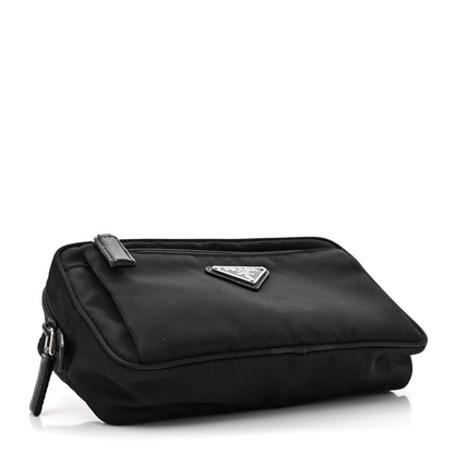 Prada Tessuto Nylon Saffiano Belt Bag Black 4 of 12