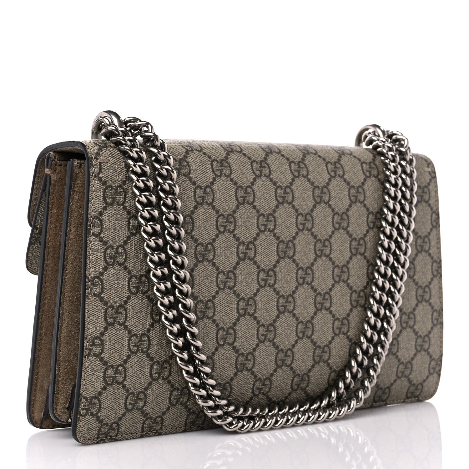 Gucci GG Supreme Monogram Small Dionysus Shoulder Bag Taupe 3 of 10