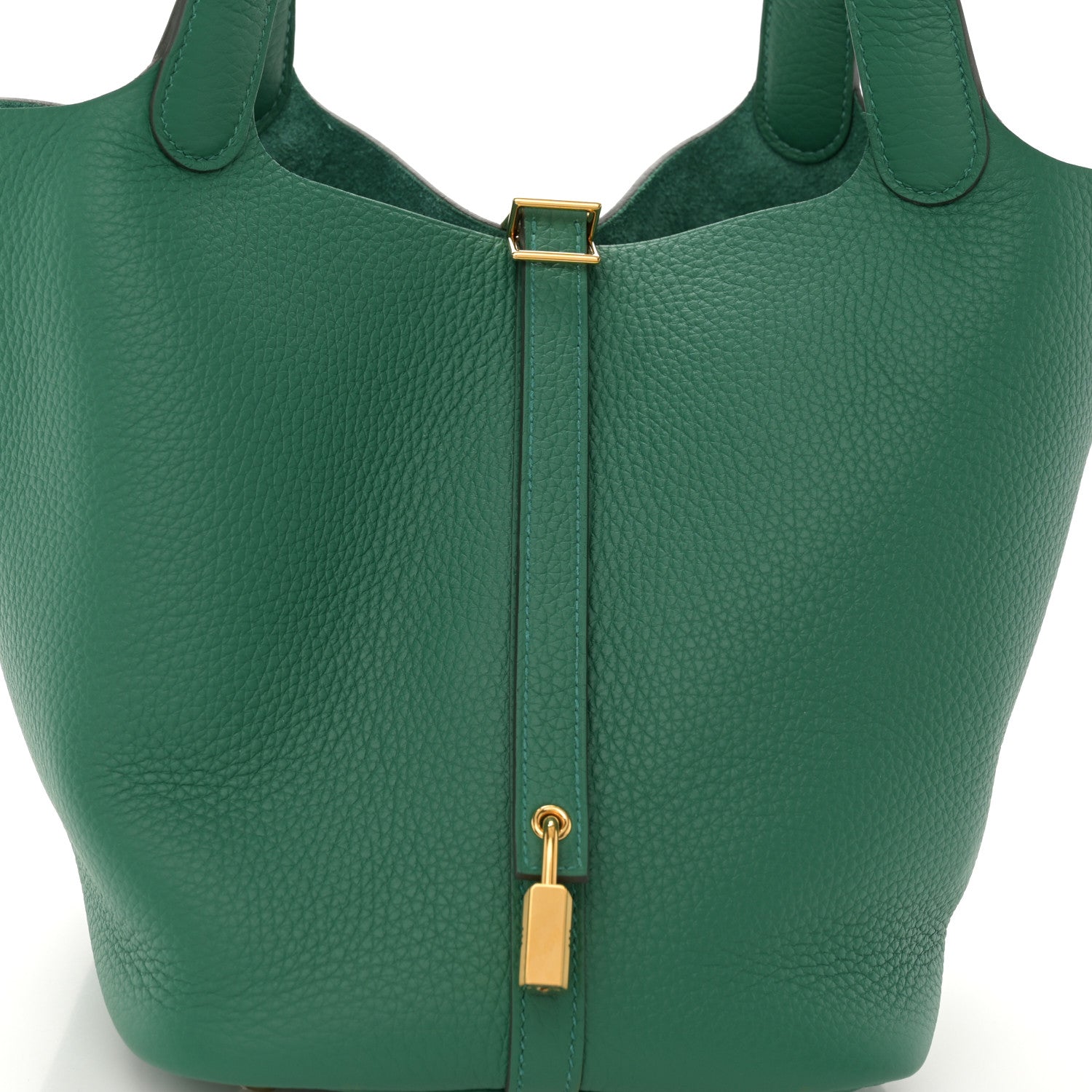 Hermes Taurillon Clemence Picotin Lock 22 MM Vert Vertigo 8 of 10