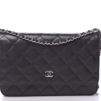 Chanel Caviar Quilted Wallet On Chain WOC Black 9 of 12
