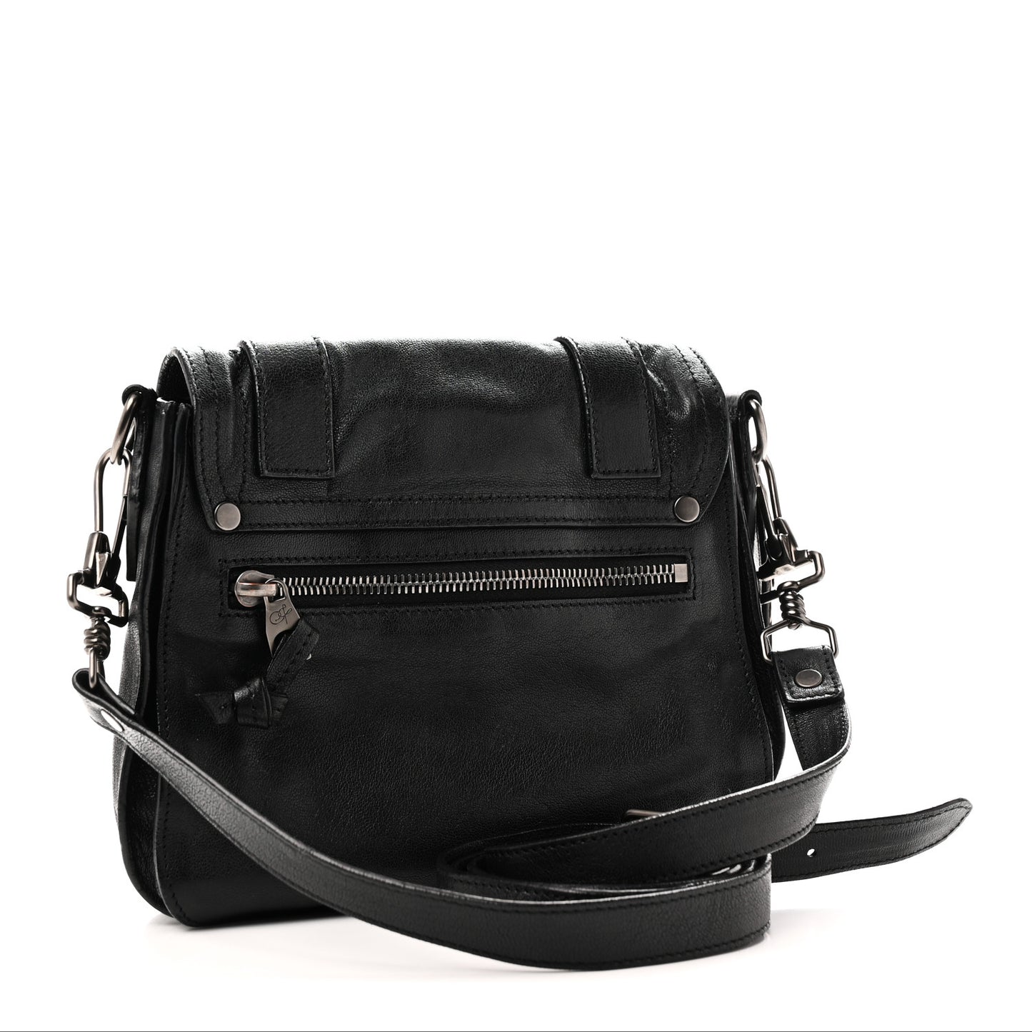 Lambskin PS1 Pouch Messenger Black