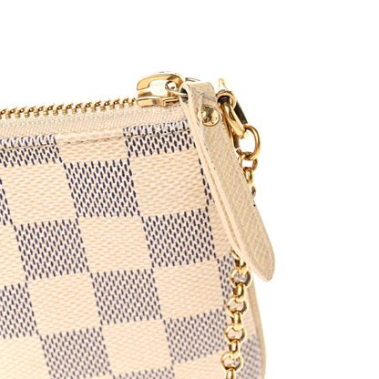 Louis Vuitton Damier Azur Trunk Pochette Milla MM 13 of 14