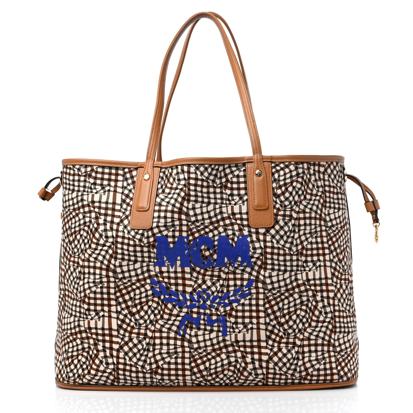 Visetos Large Liz Reversible Shopper Tote Cognac