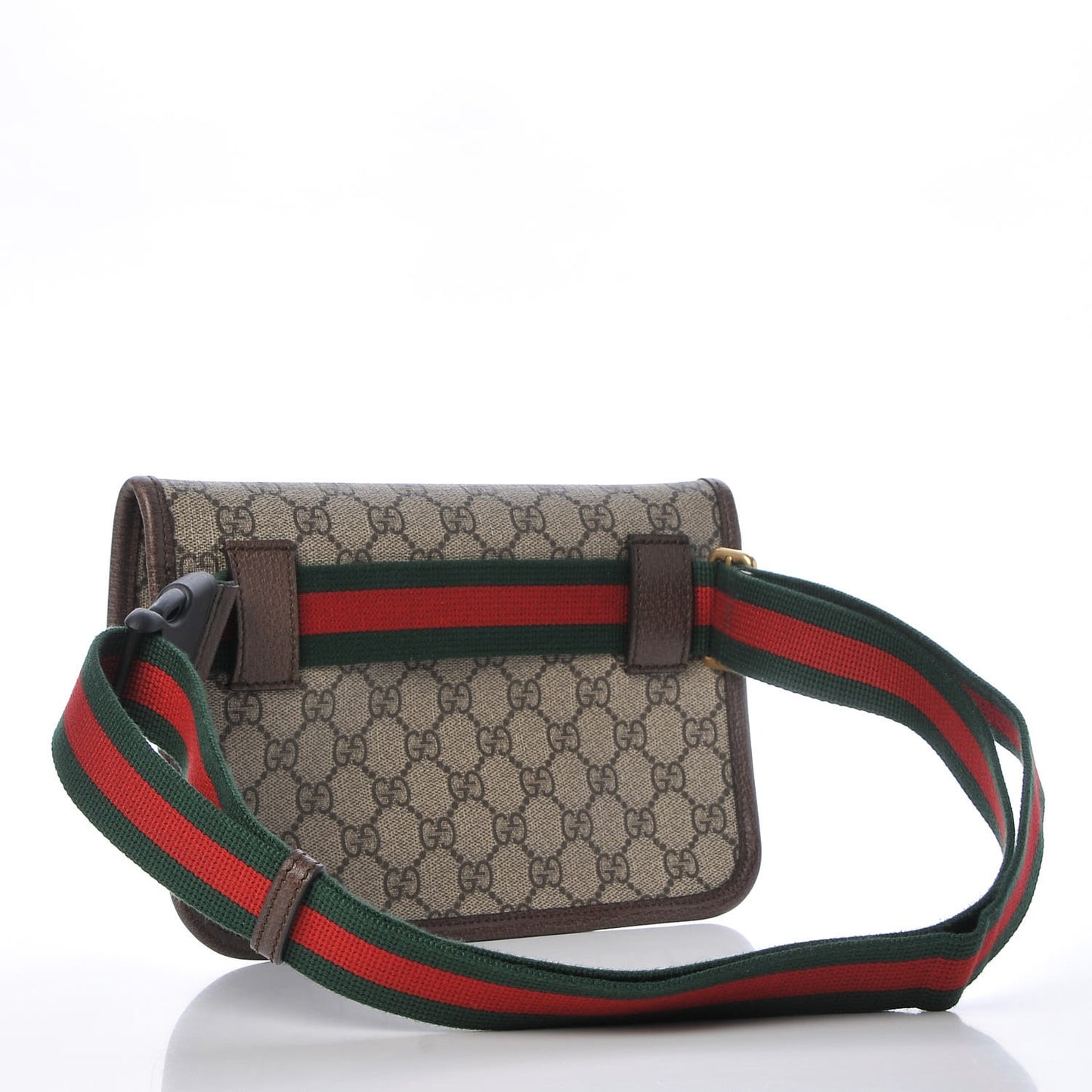 GG Supreme Monogram Neo Vintage Web Belt Bag Brown