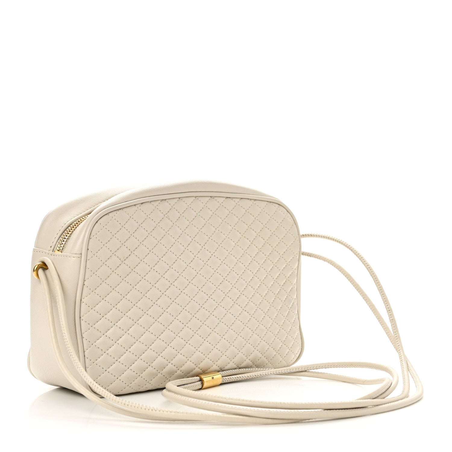Saint Laurent Lambskin Quilted Victoire Camera Bag Blanc Vintage 5 of 16