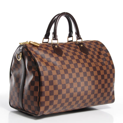Louis Vuitton Damier Ebene Speedy Bandouliere 35 3 of 8