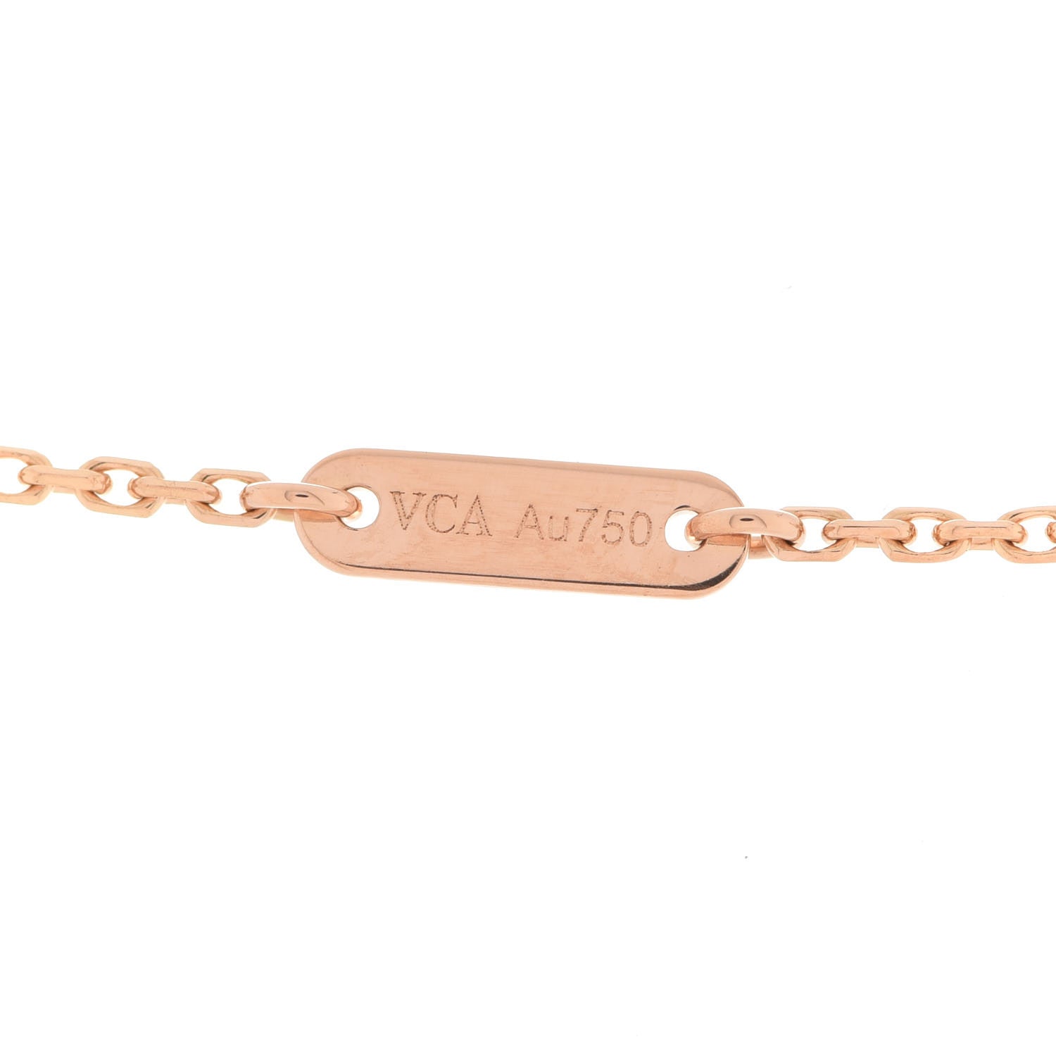 Van Cleef & Arpels 18K Rose Gold Sweet Alhambra Pendant Necklace 4 of 5