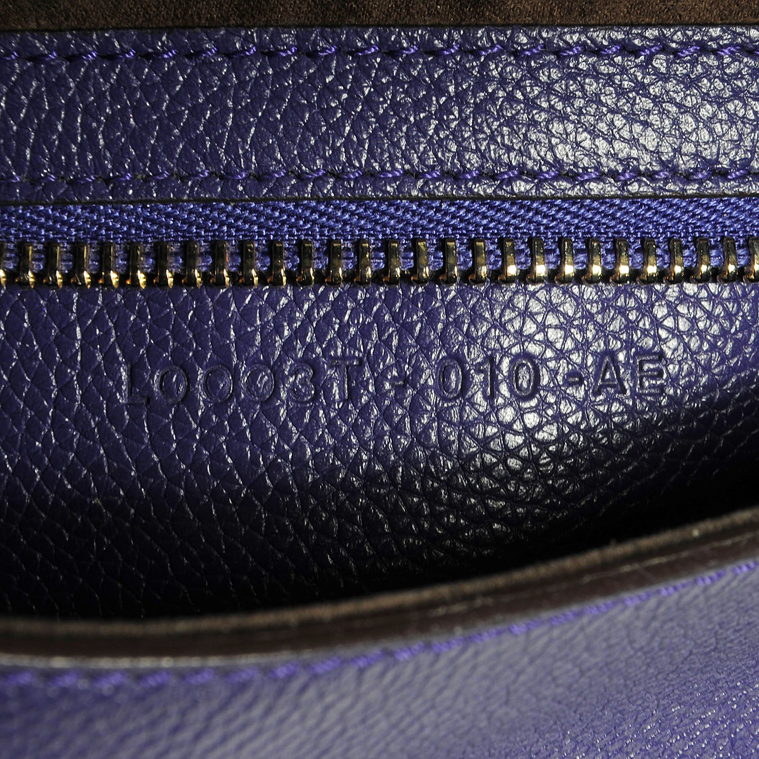 Tom Ford Pebbled Calfskin Large Jennifer Purple 8 of 10