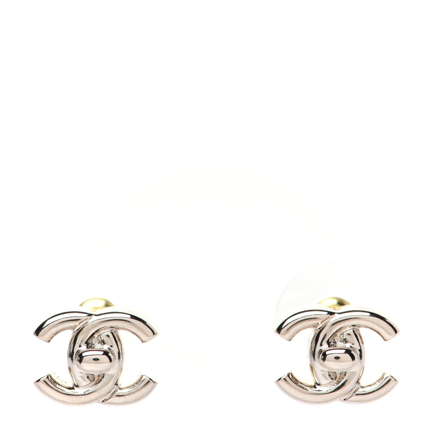 Chanel Metal CC Turnlock Earrings Gold 1 of 6