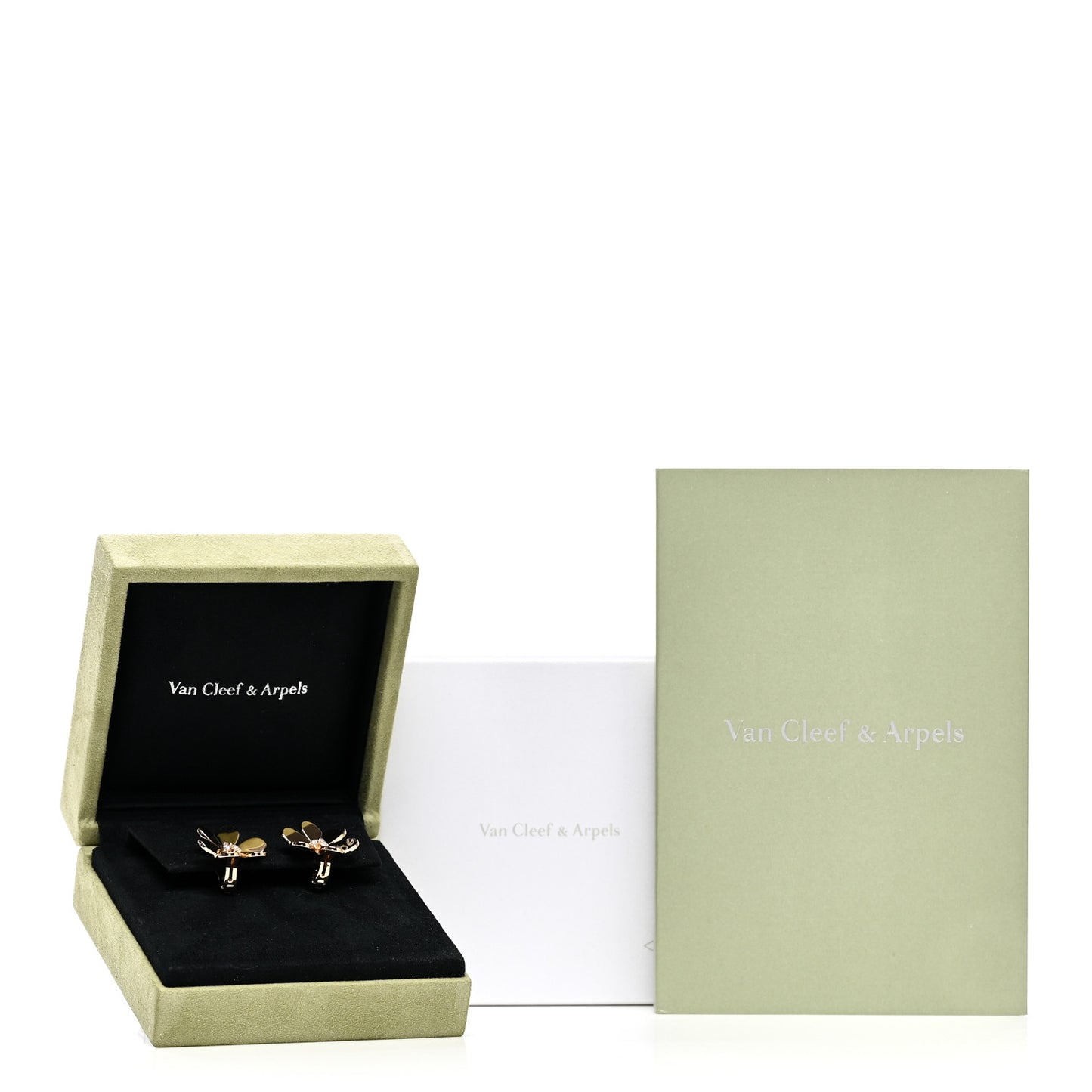 18K Yellow Gold Diamond Large Frivole Earrings