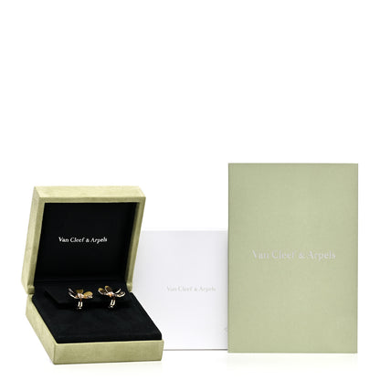 Van Cleef & Arpels 18K Yellow Gold Diamond Large Frivole Earrings 5 of 5