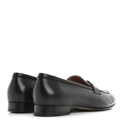 Hermes Goatskin Womens Paris Loafers 41 Black 5 of 10