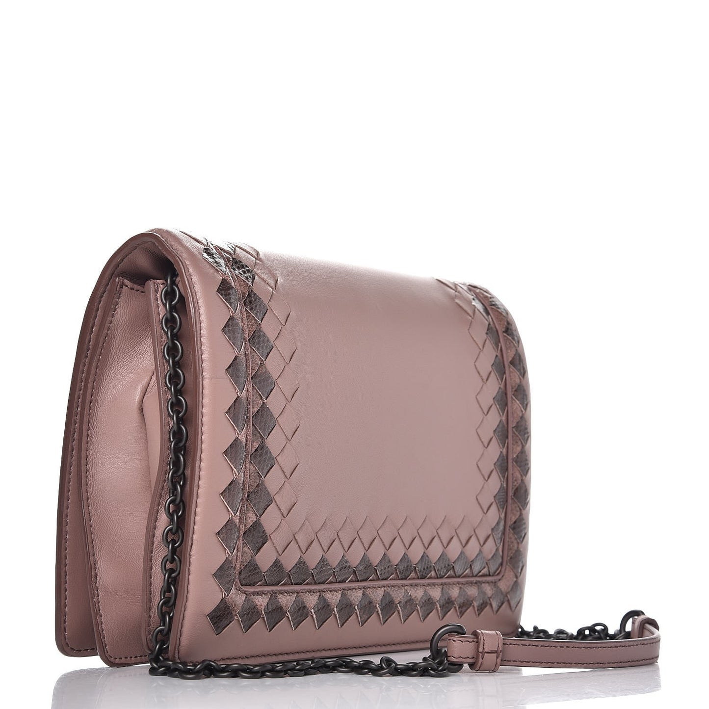 Nappa Karung Medium Montebello Shoulder Bag Desert Rose