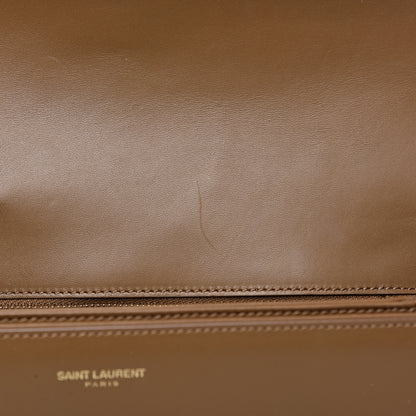 Saint Laurent Smooth Calfskin Medium Classic Monogram Universite Bag Dark Beige 12 of 17