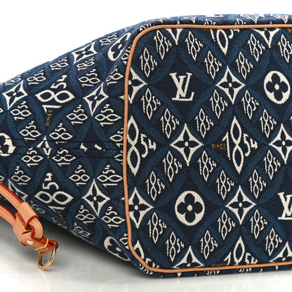 Louis Vuitton Jacquard Since 1854 Neverfull MM Blue 8 of 9