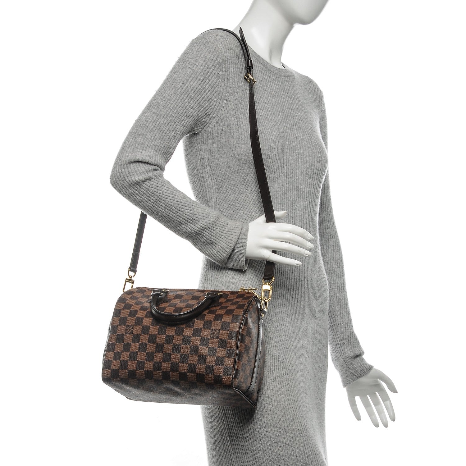 Louis Vuitton Damier Ebene Speedy Bandouliere 25 2 of 15
