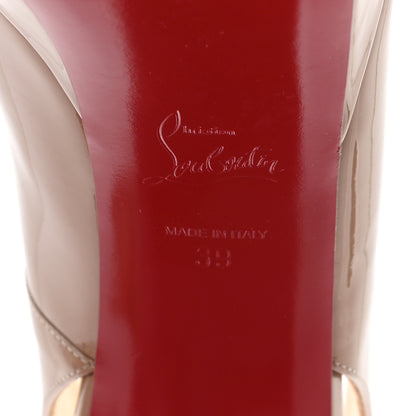 Christian Louboutin Patent Movida Sling 130 Platform Pumps 39 Nude 7 of 9