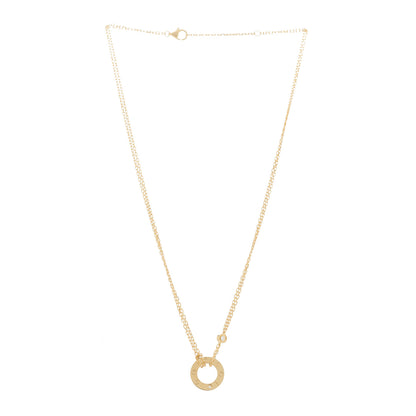 Cartier 18K Yellow Gold 2 Diamond LOVE Necklace 3 of 5
