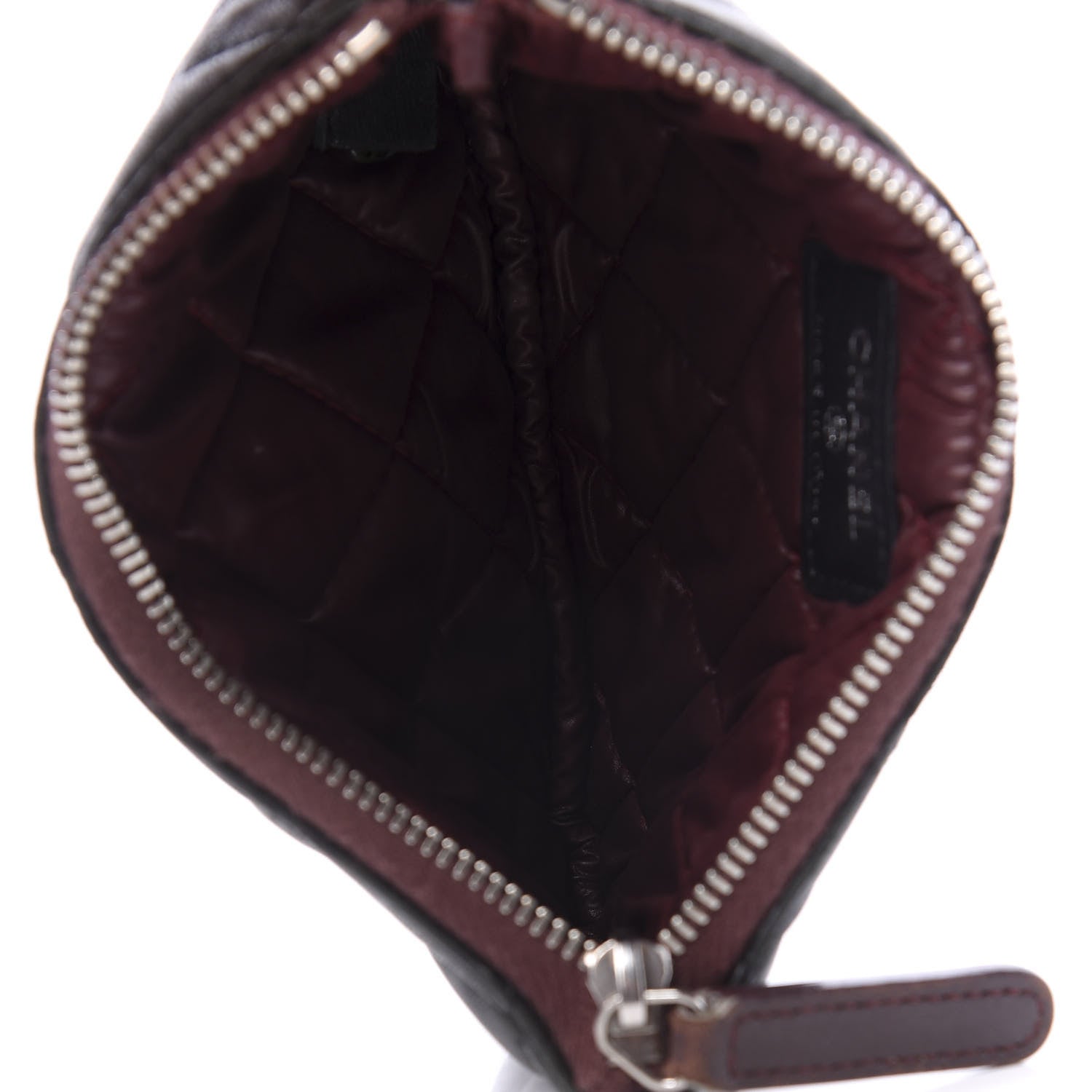 Chanel Lambskin Quilted Small Cosmetic Case Black 5 of 10