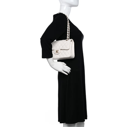 Chanel Caviar Quilted Small Double Flap White 2 of 12