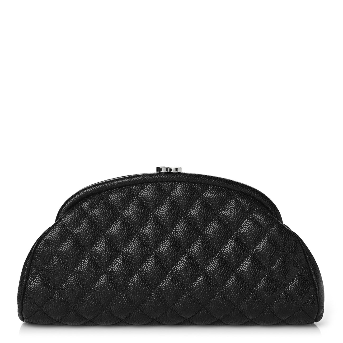 Caviar Quilted Timeless Clutch Black