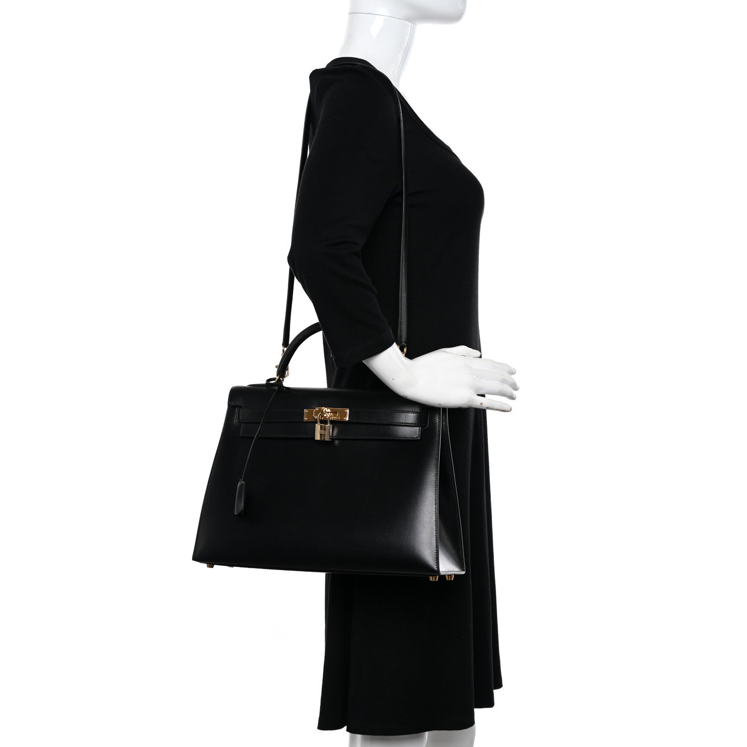 Hermes Box Kelly Sellier 32 Black 2 of 12