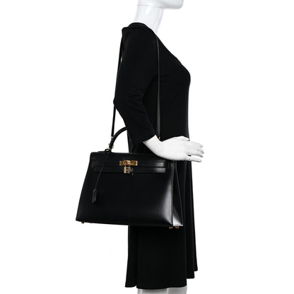 Hermes Box Kelly Sellier 32 Black 2 of 12
