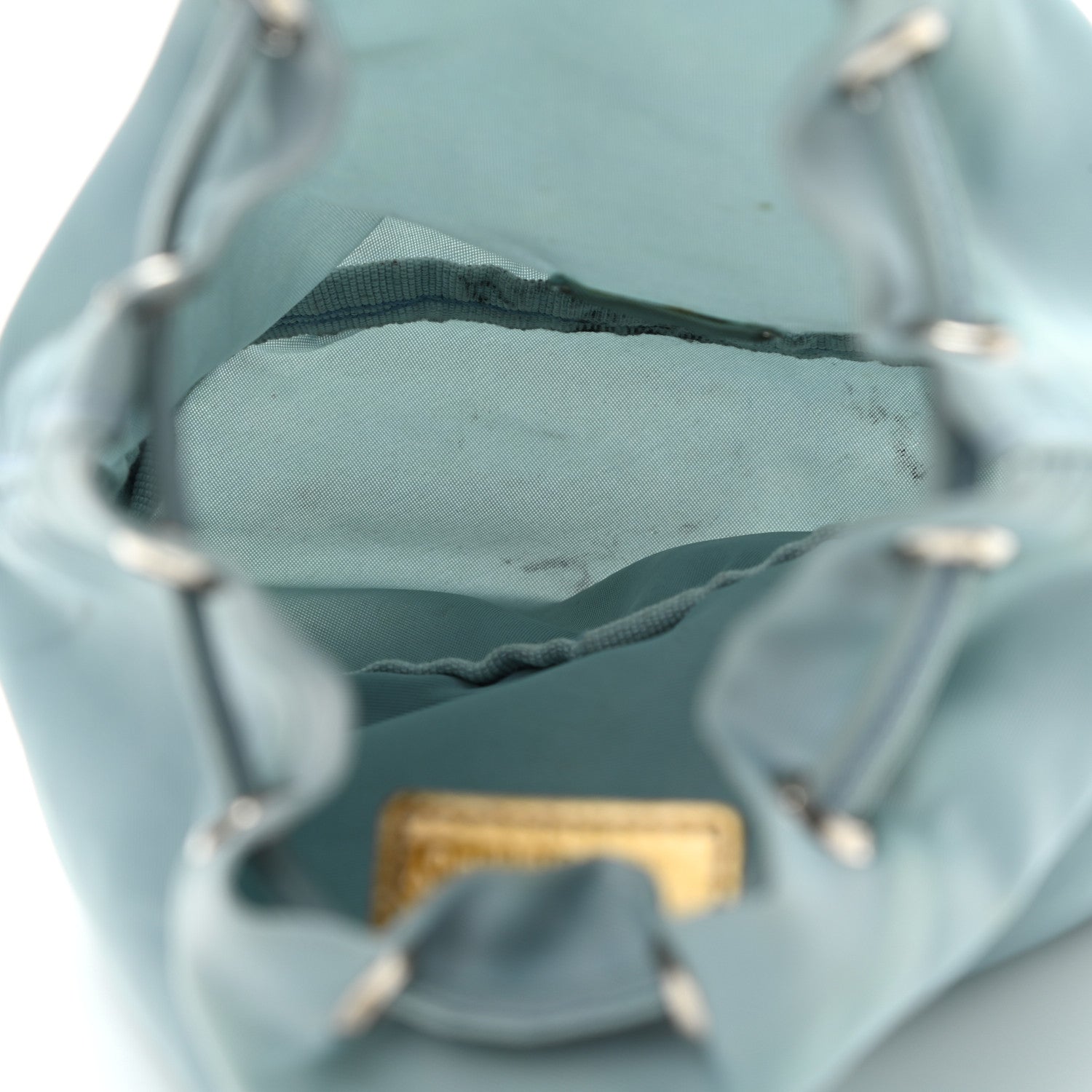 Prada Nylon Vela Drawstring Pouch Lago 5 of 11