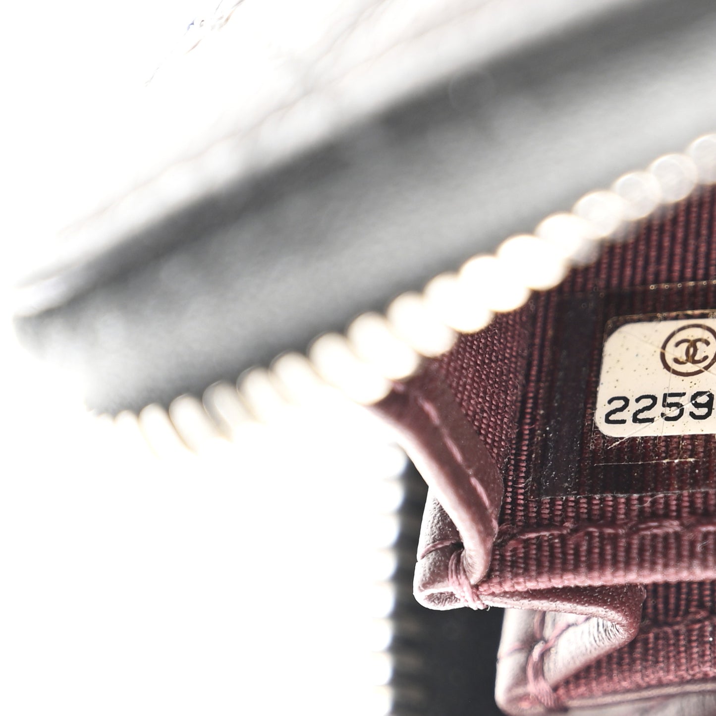 Caviar Quilted Zip Coin Purse Black