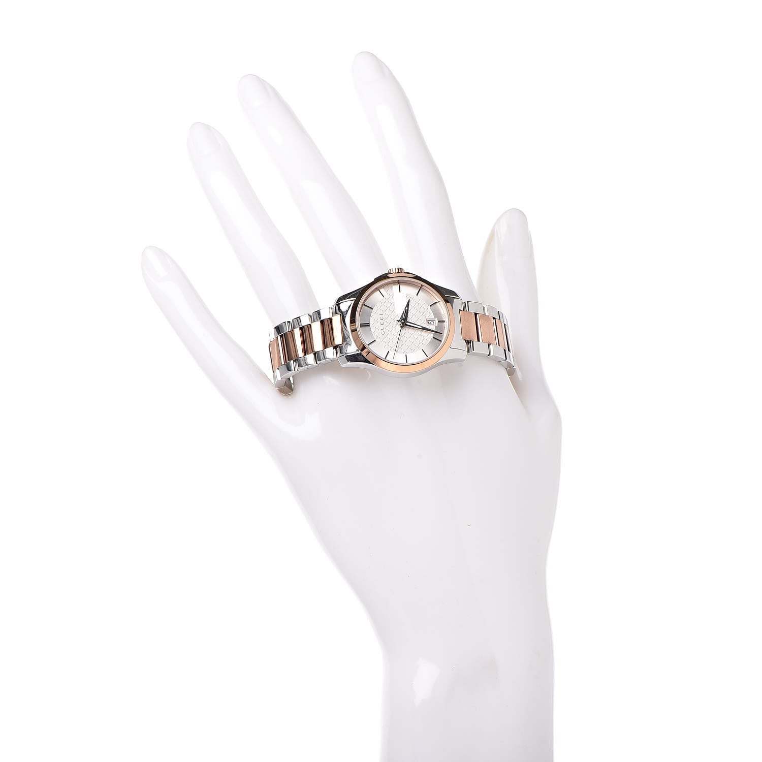 Gucci Stainless Steel 28mm G-Timeless Two Tone Quartz Watch 2 of 8