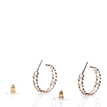 Chanel Metal CC Hoop Earrings Gold 3 of 5