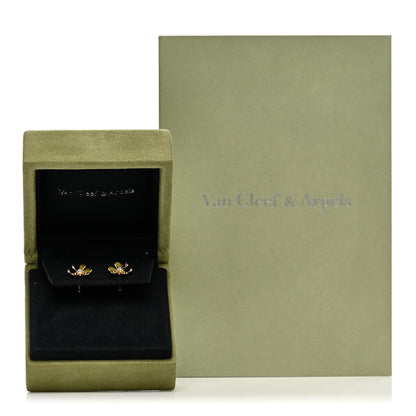 Van Cleef & Arpels 18K Yellow Gold Diamond Mini Frivole Earrings 5 of 5