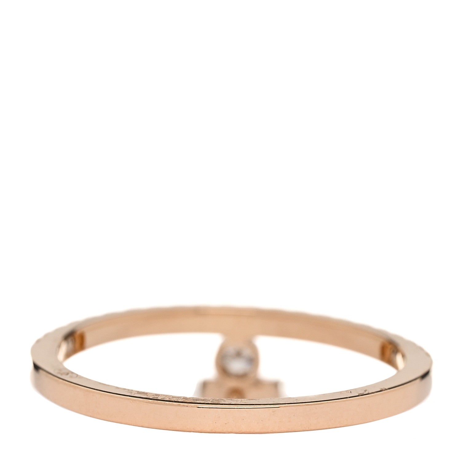 Messika 18K Rose Gold Diamond Move Uno Tassel Ring 54 6.75 3 of 5