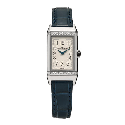 Jaeger-LeCoultre Stainless Steel Alligator Diamond 20mm Reverso One MonoFace Quartz Watch Q3288420 1 of 5