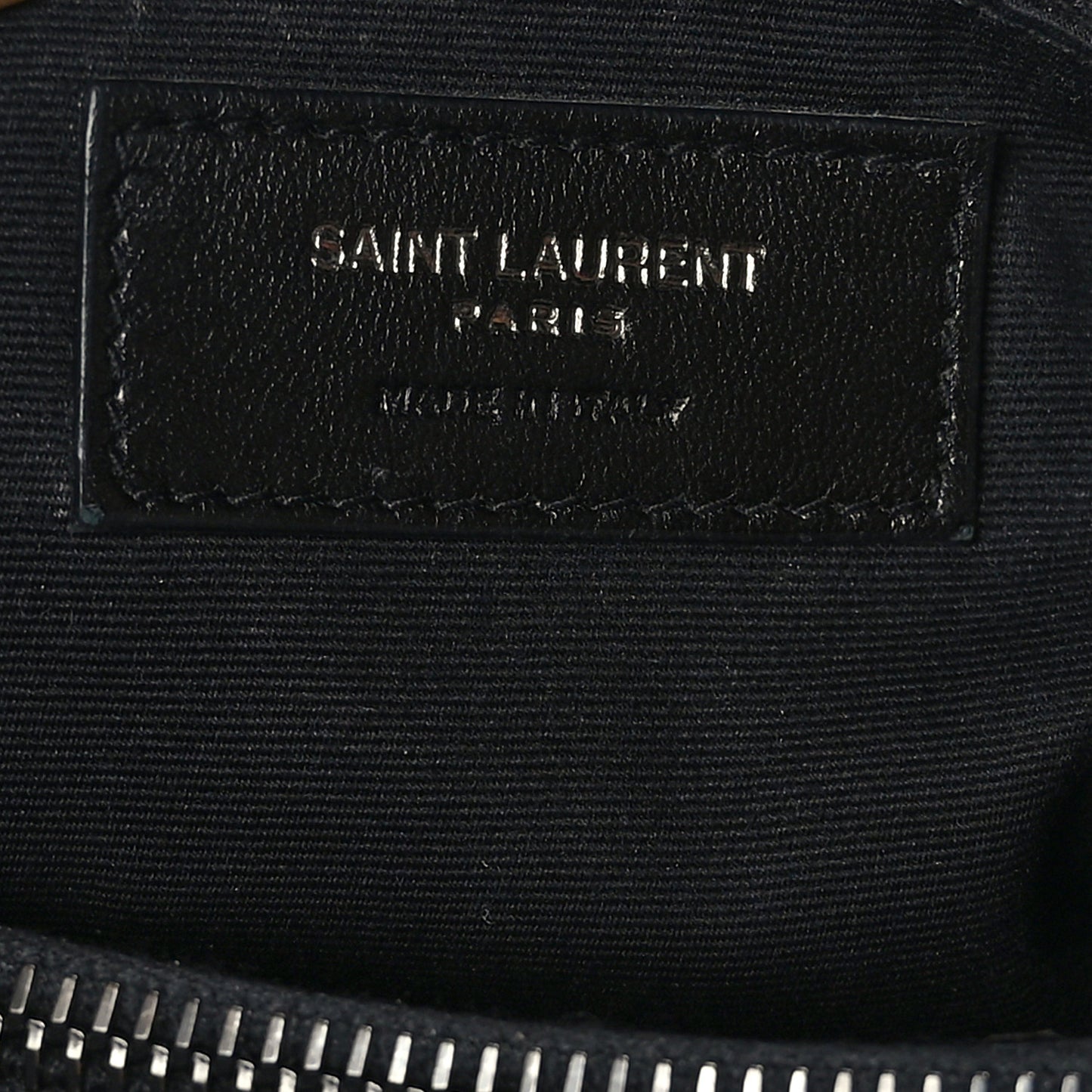 Calfskin Y Quilted Monogram Medium Loulou Chain Satchel Black