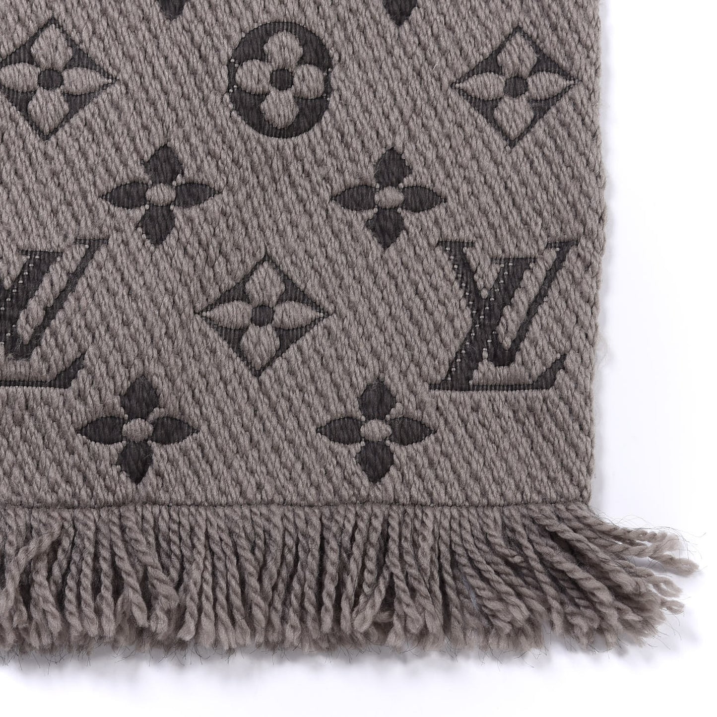 Wool Silk Logomania Scarf Verone