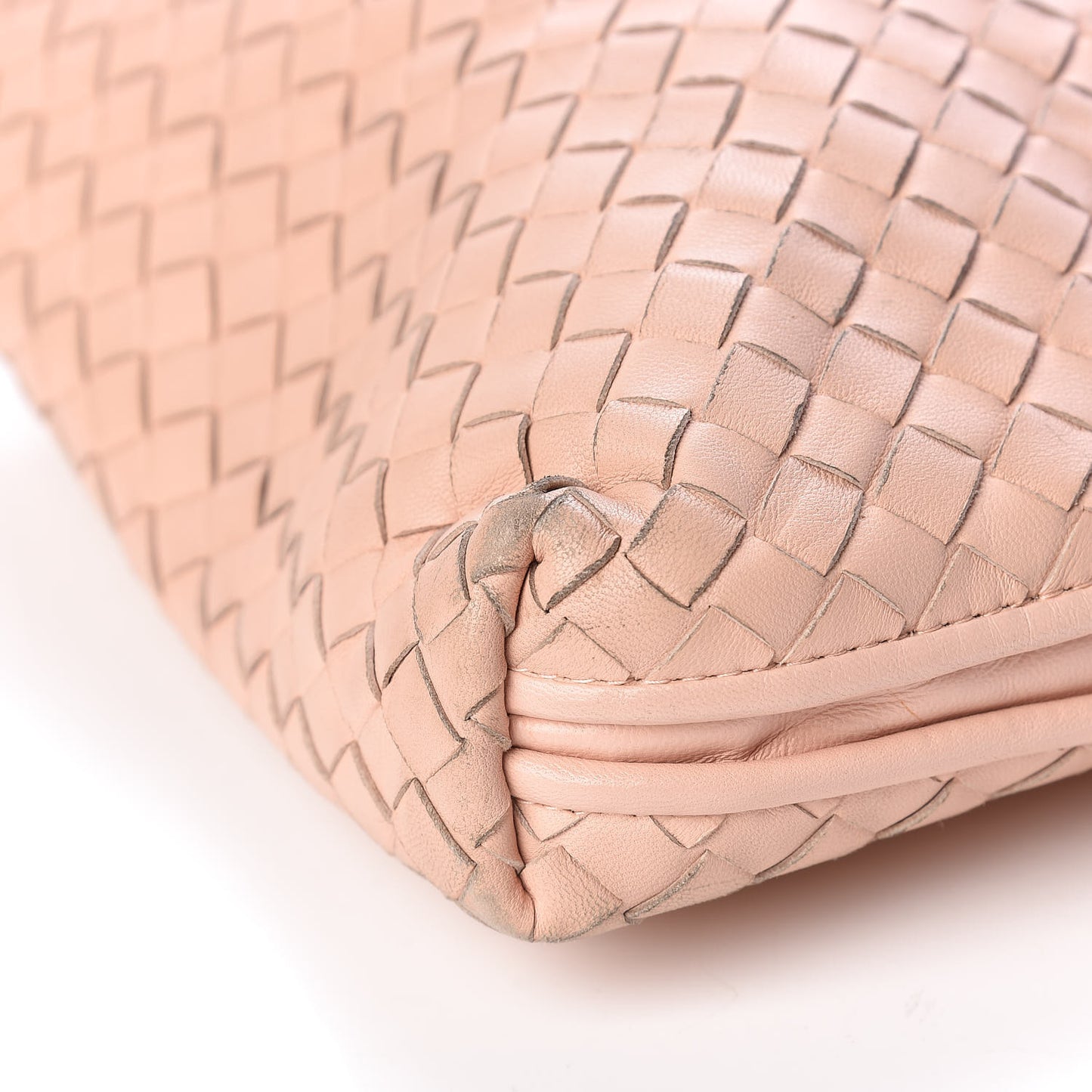 Nappa Intrecciato Pillow Crossbody Messenger Flamingo