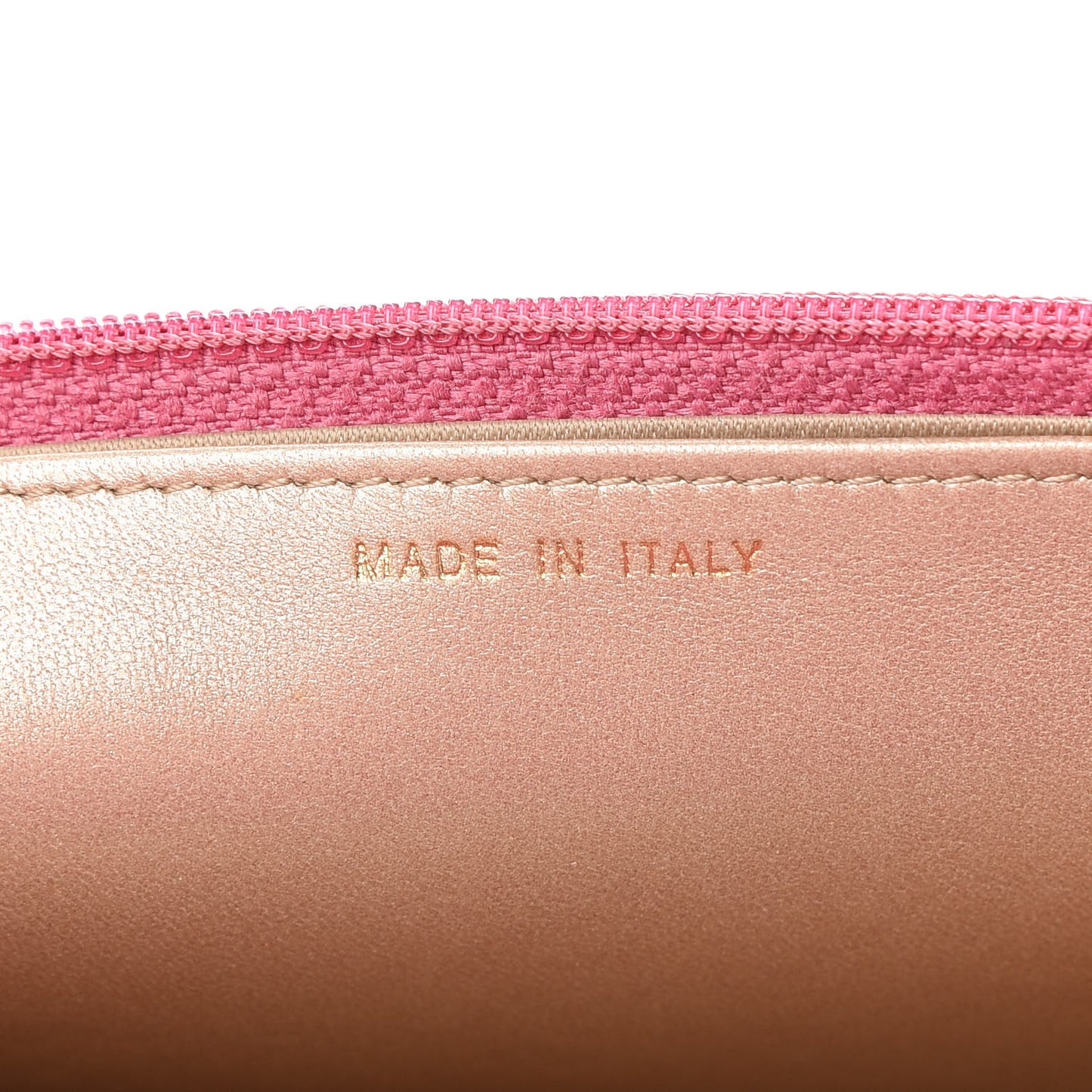 Lambskin Camellia Embossed Wallet On Chain WOC Pink