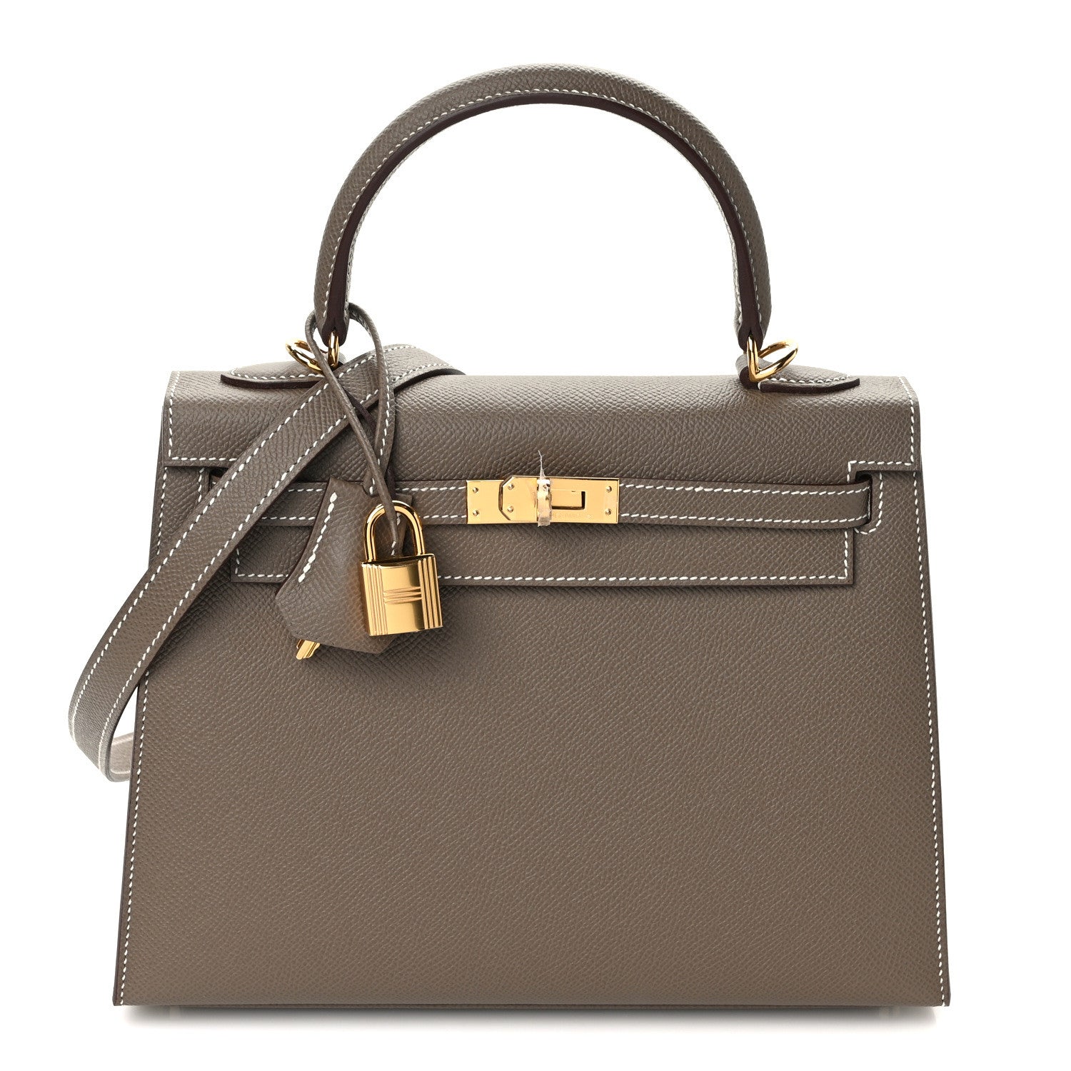 Hermes Epsom Kelly Sellier 25 Etoupe 1 of 9